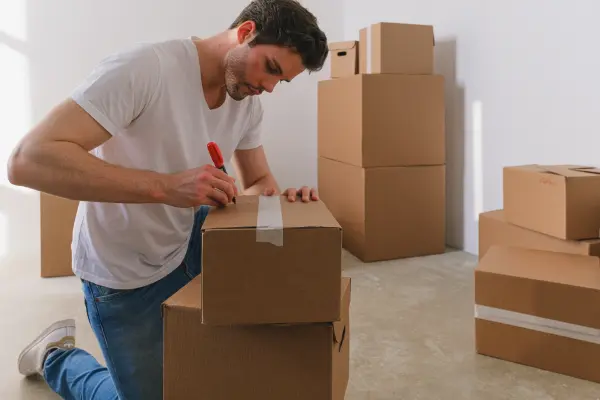 How to label moving boxes in Melbourne